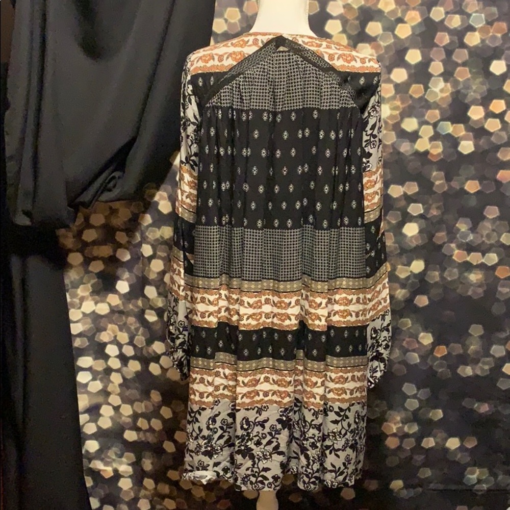 ✨MYSTREE FLORAL PRINT LACE UP DRESS BOHO STYLE✨ - Picture 8 of 8